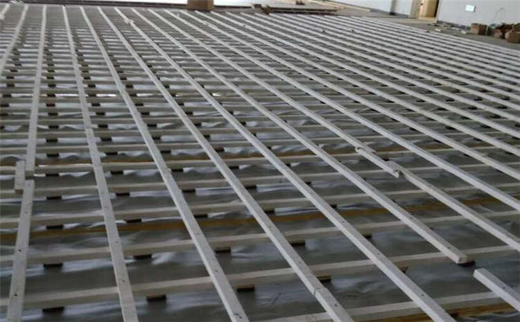 雙層龍骨結構運動木地板