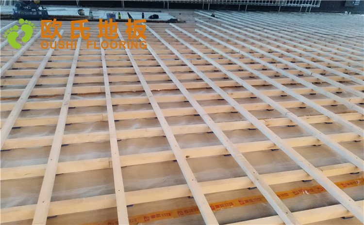 河北廊坊益田同文學校舞臺木地板項目